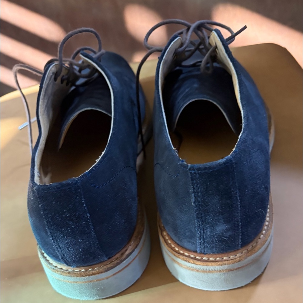 FRYE BLUE SUEDE OXFORDS Size MEN 11D - Picture 4 of 9